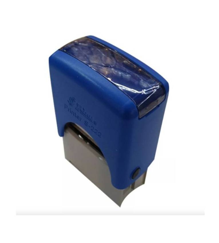 Tampon encreur personnalisé Shiny S222 – Format 38 x 14 mm, idéal pour entreprises et bureaux